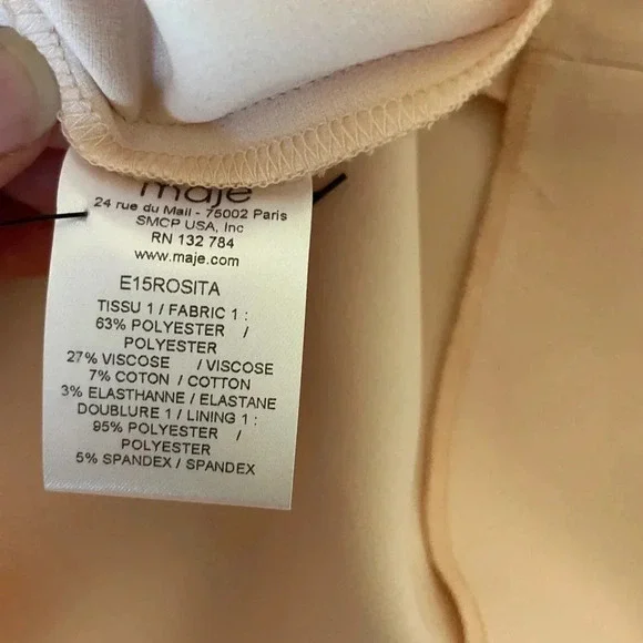 Maje pink blush diamante Rosita shift dress - Picture 11 of 11